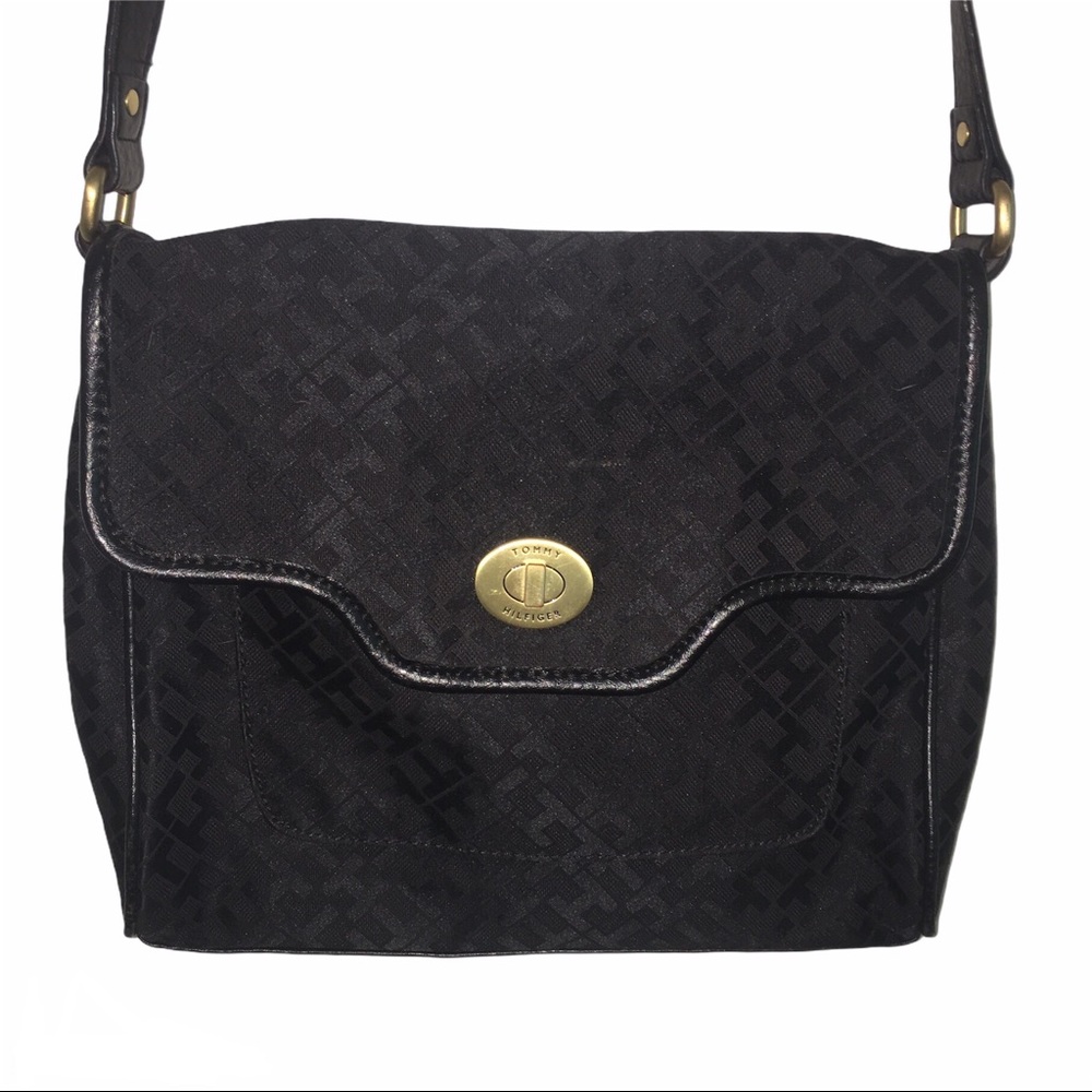 Authentic Tommy Hilfiger Black Crossbody Bag